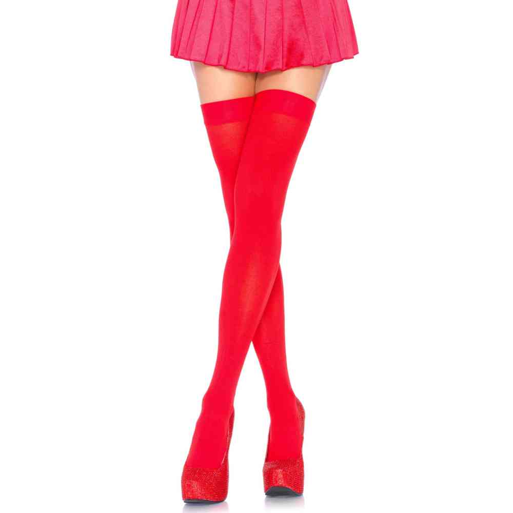 Leg Avenue - Nylon Thigh high stockings - Red
